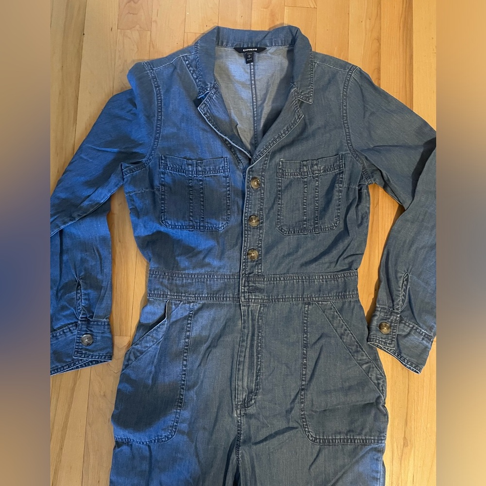 Express Chambray Jumpsuit
